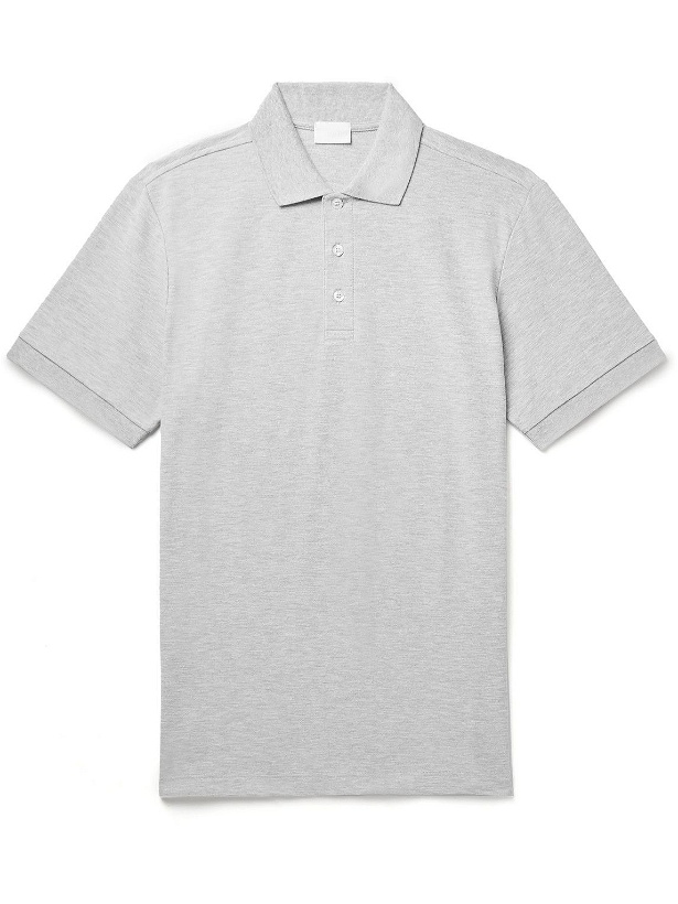 Photo: Handvaerk - Slim-Fit Pima Cotton-Piqué Polo Shirt - Gray