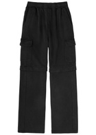 Daily Paper Straight-leg Cotton Cargo Sweatpants Black