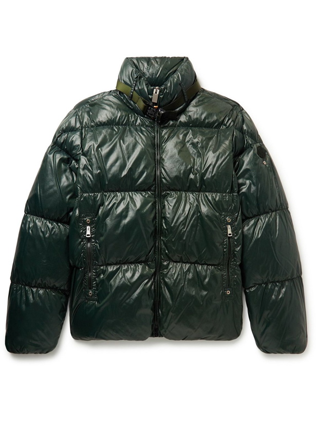 Photo: Moncler Genius - 6 Moncler 1017 ALYX 9SM Mahogany Quilted Lacquered-Nylon Down Jacket - Green