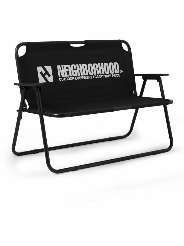 Photo: Neighborhood - Logo-Print Shell Folding Bench