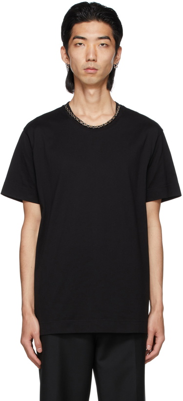 Photo: Givenchy Black Chain Collar T-Shirt