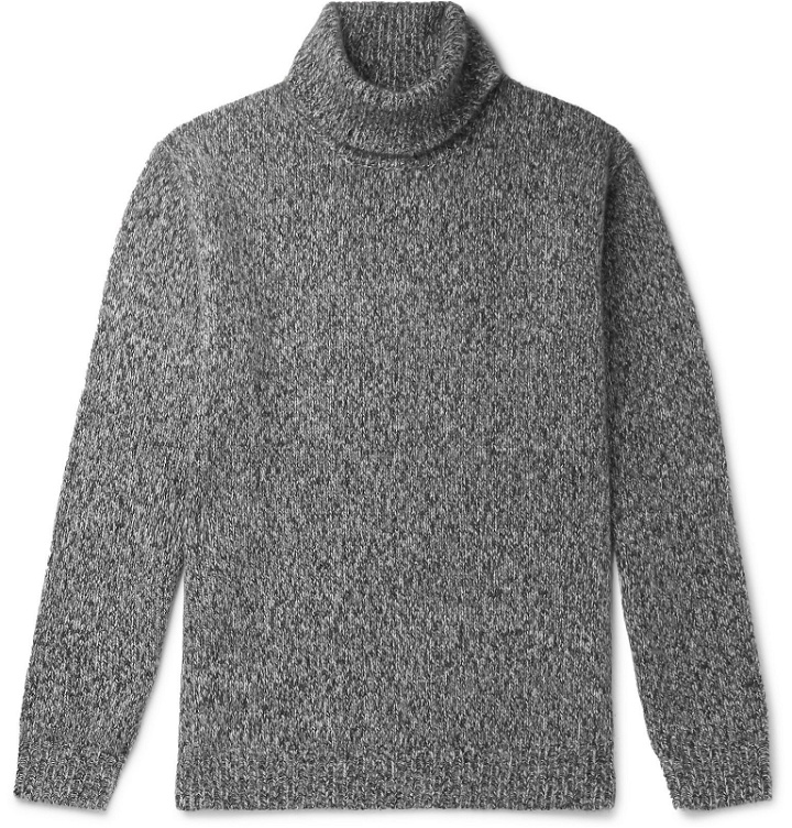 Photo: Beams Plus - Mélange Cashmere Rollneck Sweater - Gray