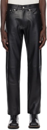 CMMN SWDN Black Joe Leather Pants