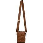 Our Legacy Brown Mini Engraved Flowers Delay Bag
