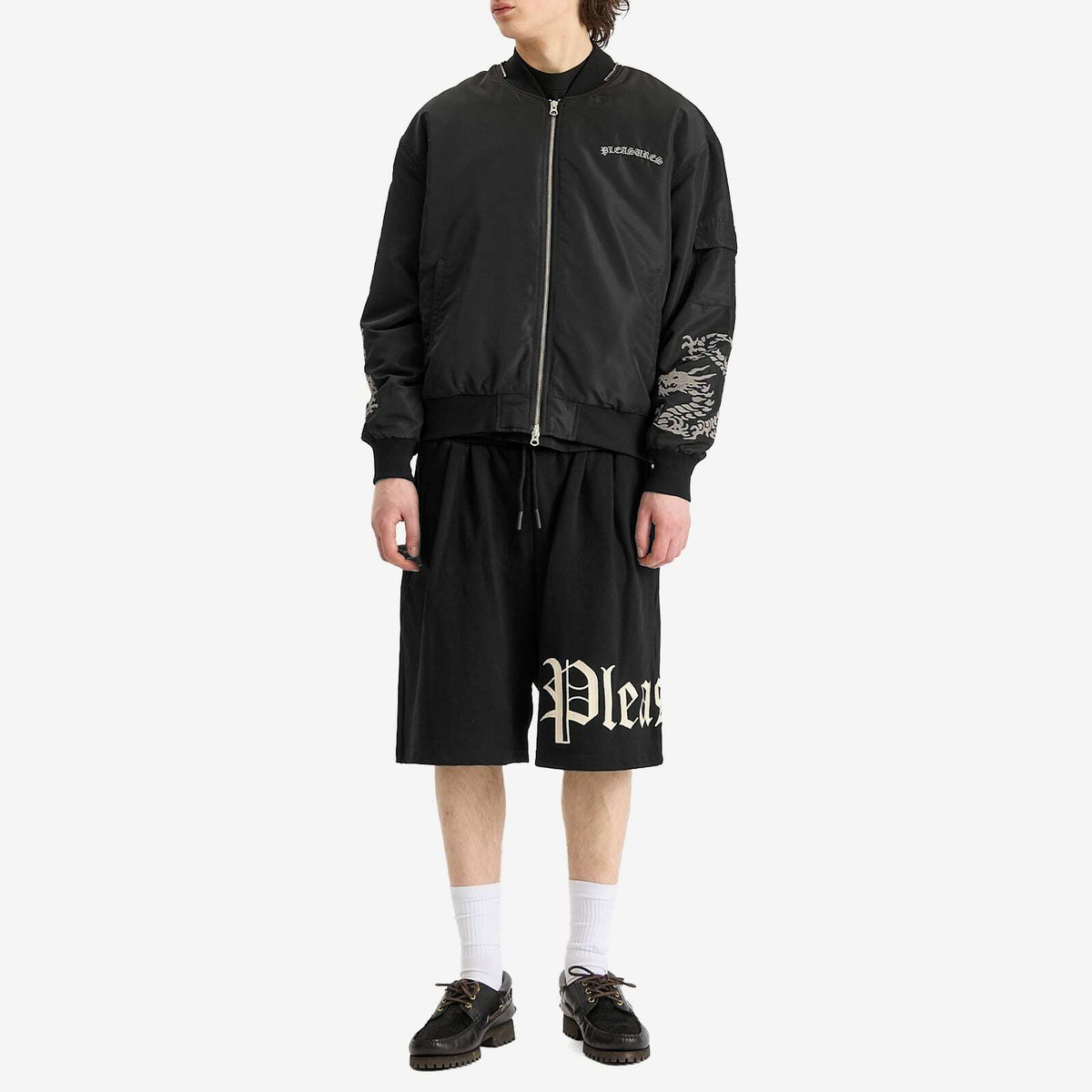 Pleasures Men's OE Wide Shorts in Black