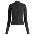 Adanola Women's Ultimate Long Sleeve Zip Up Top in Black