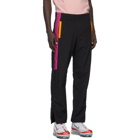 GCDS Black and Pink Nylon Track Pants