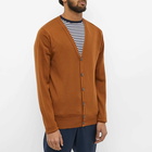 John Smedley Men's Merino Cardigan in Ginger