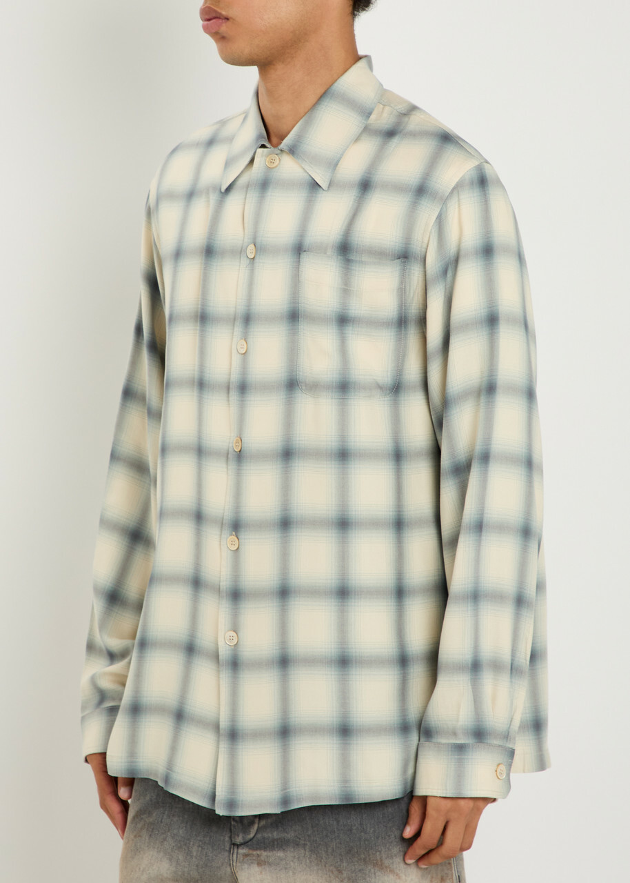 Our Legacy Every Checked Woven Shirt White