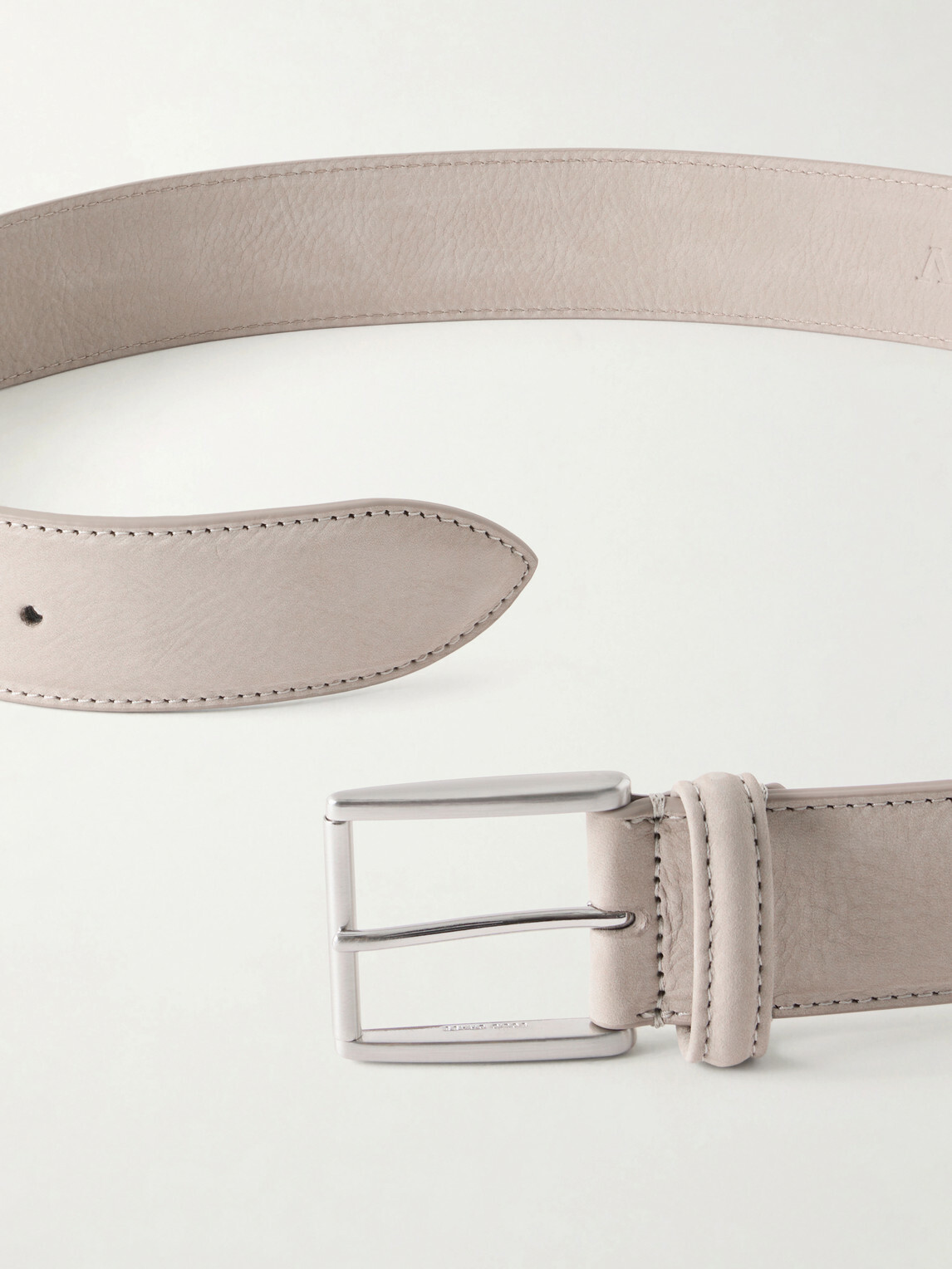 Anderson's - 3cm Suede Leather Belt - Brown