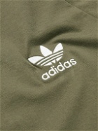 adidas Originals - Logo-Embroidered Striped Cotton-Jersey T-Shirt - Green
