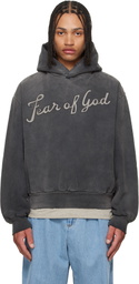Fear of God Black '26' Classic Half Raglan Hoodie