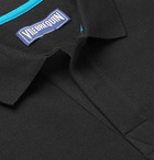 Vilebrequin - Palatin Slim-Fit Contrast-Trimmed Cotton-Piqué Polo Shirt - Black