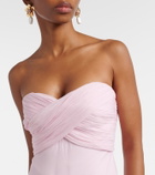 Self-Portrait Scarf-detail georgette gown