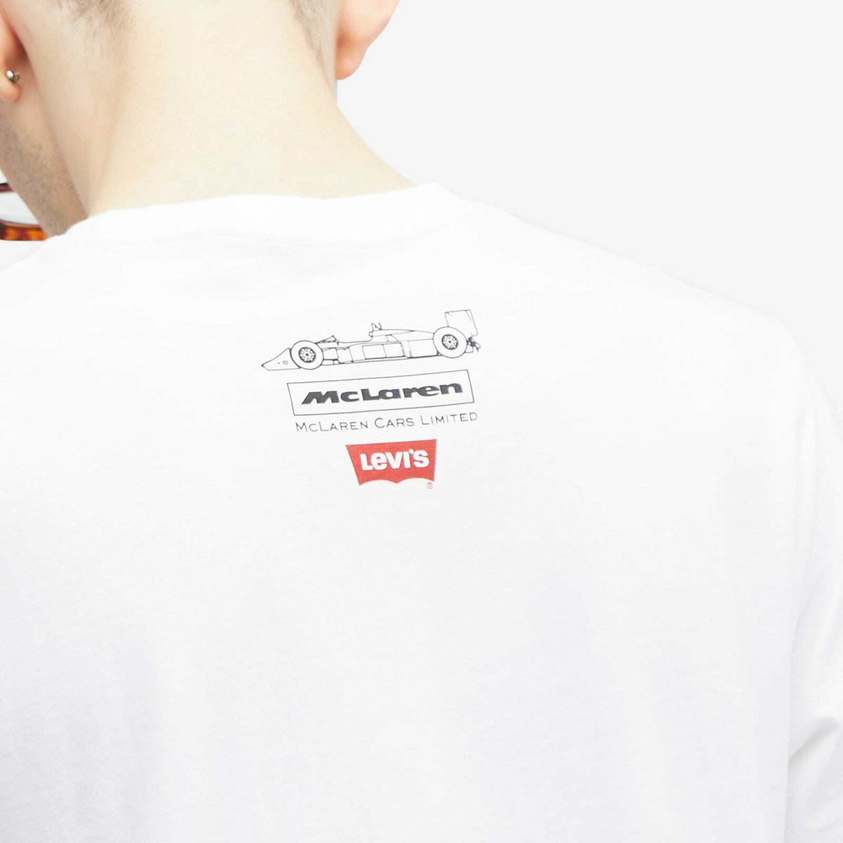 Levi's Men's Levis x McLaren Contructors T-Shirt in White
