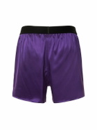 TOM FORD - Logo Silk Satin Mini Shorts