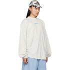 Balenciaga White Distressed Long-Sleeve T-Shirt
