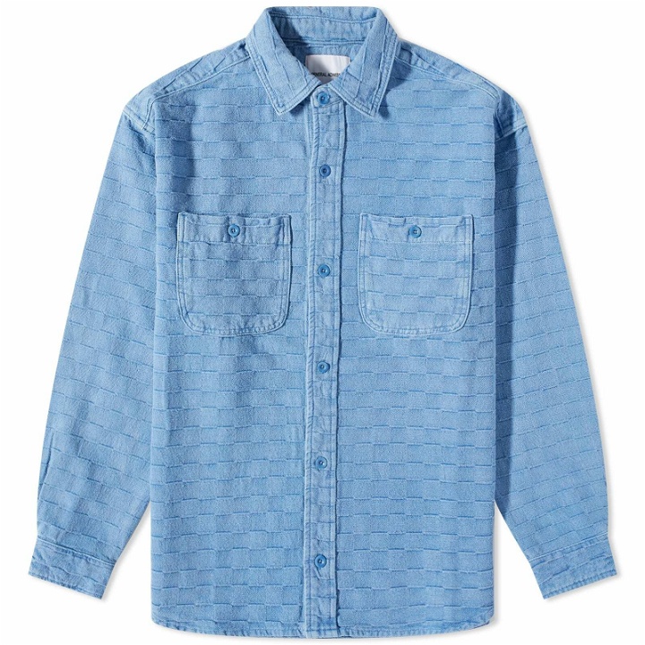 Photo: General Admission Men's Checket Twill Overshirt in Blue
