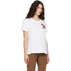 Stella McCartney White Watercolour Horse Cotton T-shirt