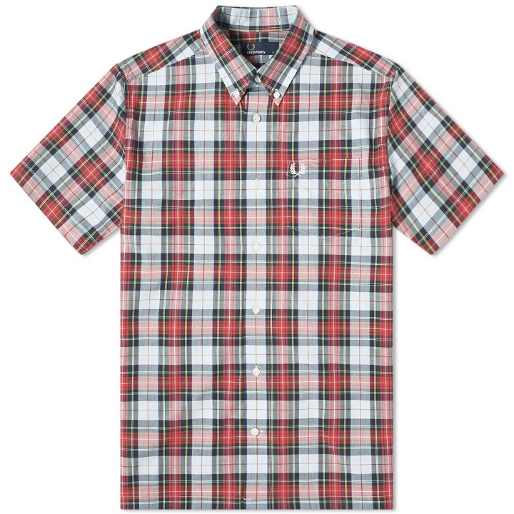 Photo: Fred Perry Authentic Short Sleeve Washed Tartan Shirt