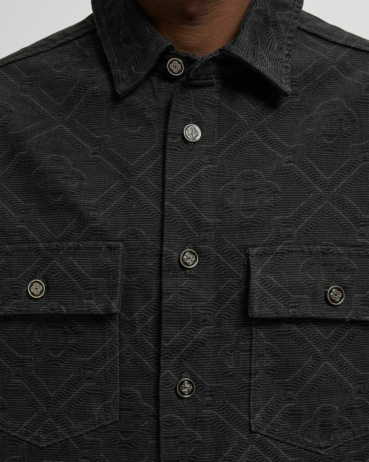 LASER MONOGRAM DENIM SHIRT