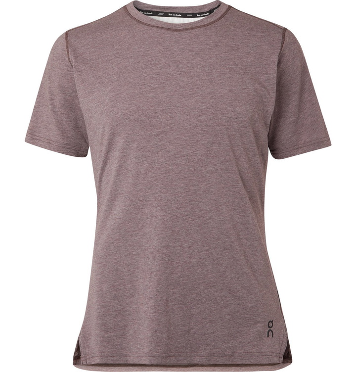 Photo: On - Mélange Stretch Cotton-Blend T-Shirt - Purple