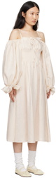 Sleeper Off-White Cancan Maxi Dress