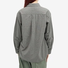 Snow Peak Women's Nigata Made Check Shirt in Grey