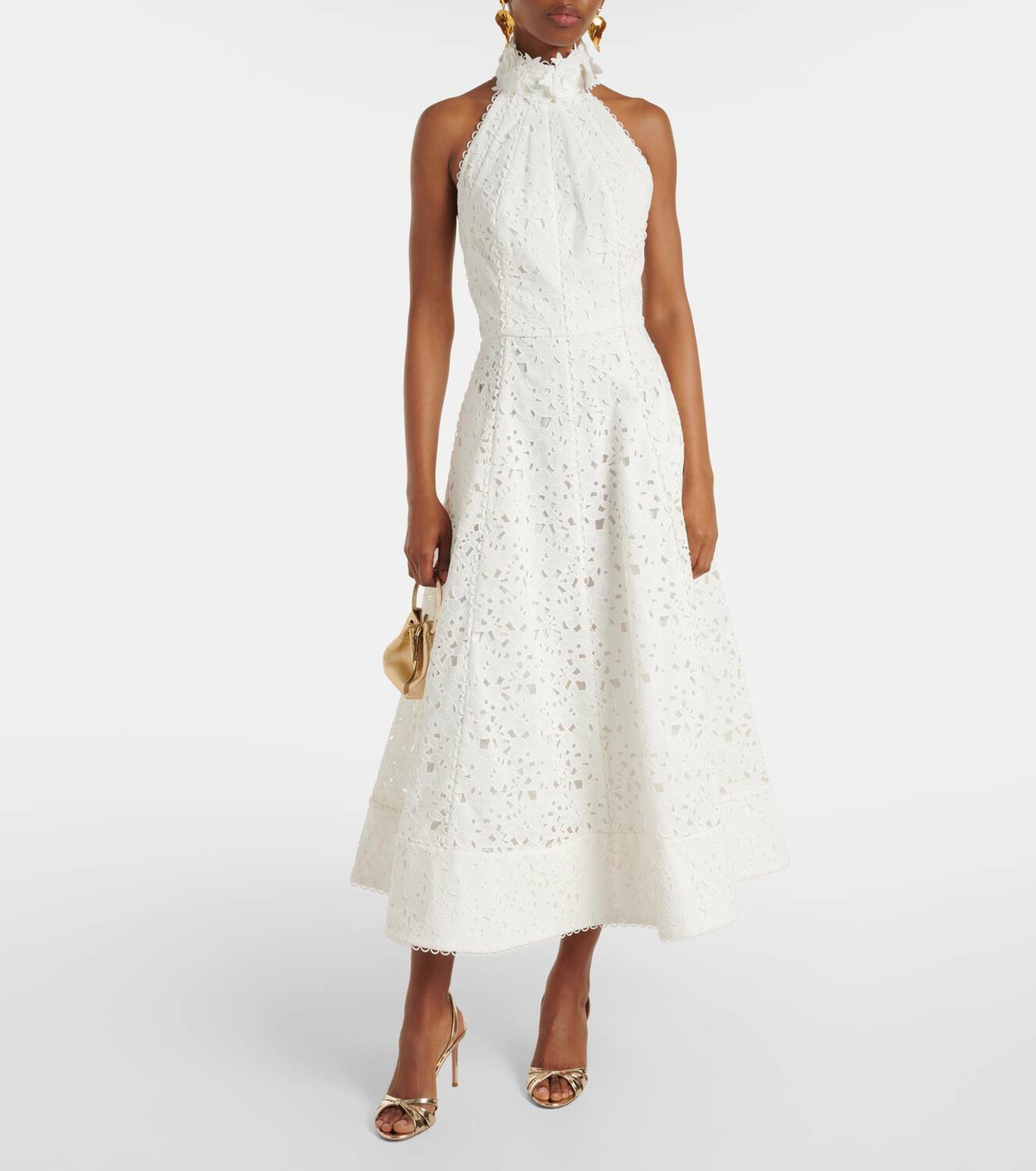 Rebecca Vallance Bridal Nuvola embroidered midi dress