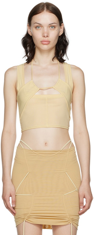Photo: ORIENS SSENSE Exclusive Beige Illusion Top