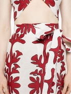 Maison La Plage Red Tuscany Cotton Skirt And Top Set