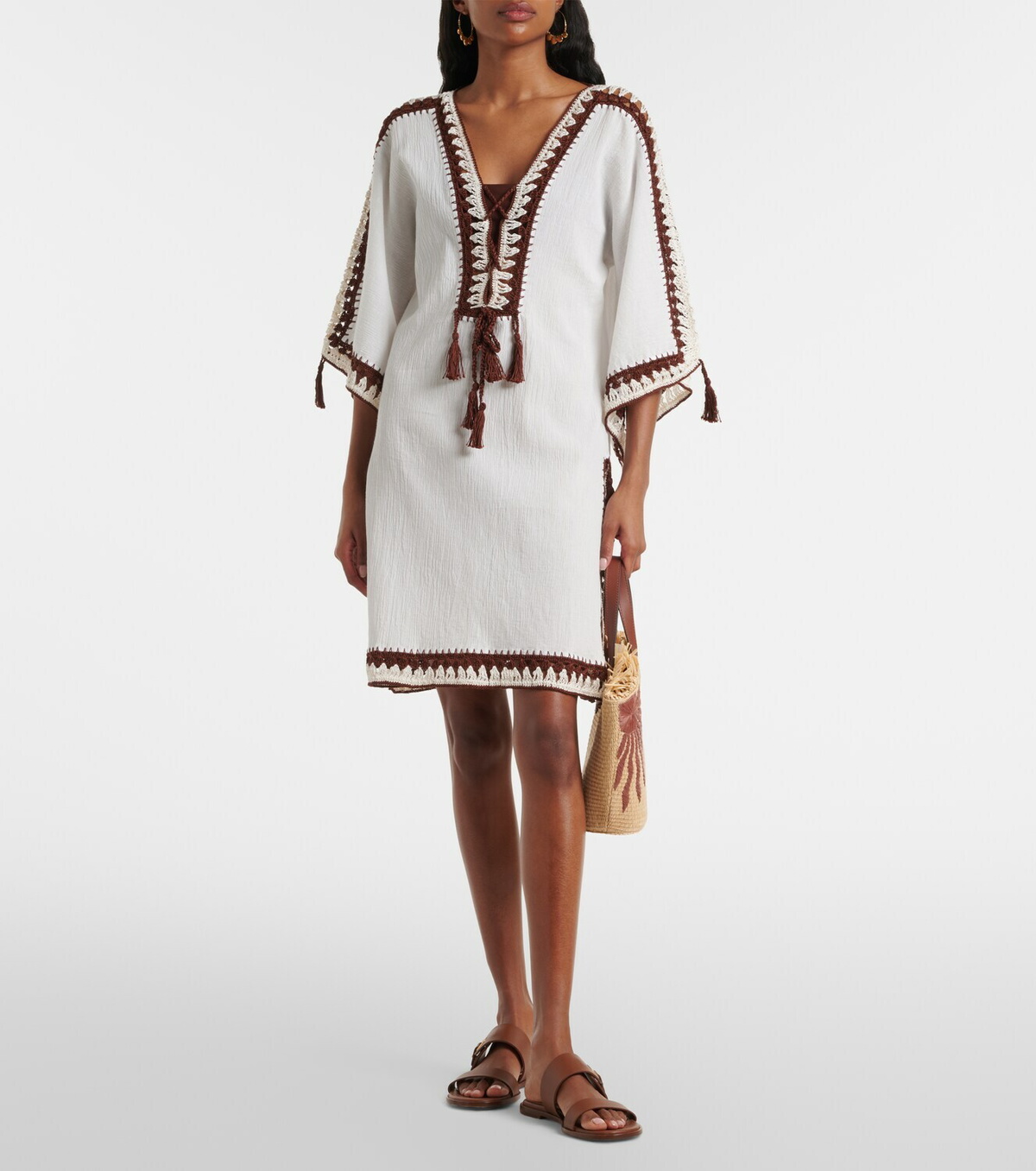 Anna Kosturova Crochet cotton kaftan