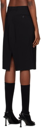 HODAKOVA Black Vented Midi Skirt