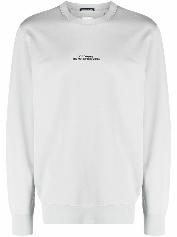 Photo: C.P. COMPANY - Fleece Sweatshirt With Embroidered Logo