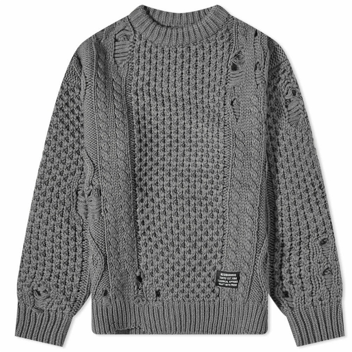 Photo: Neighborhood Men's Savage Cable Sweater in Grey