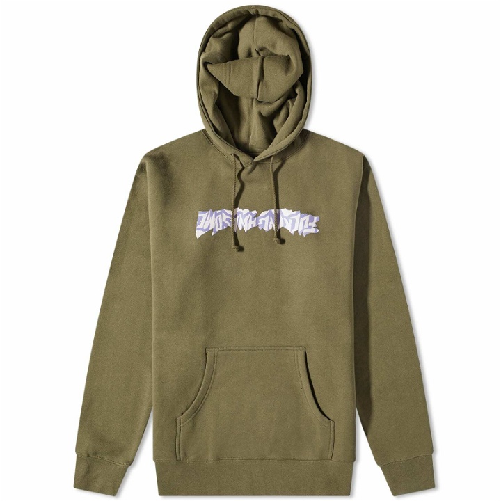 Photo: Fucking Awesome Men's Cut Out Logo Hoody in Army