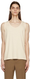 Second/Layer Off-White Ribbed Tank Top