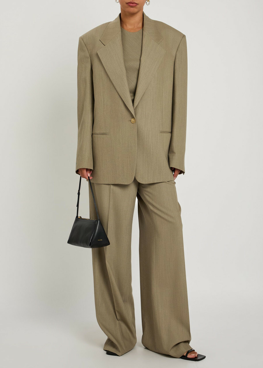 Calvin Klein Avery Wool-blend Blazer Light Brown