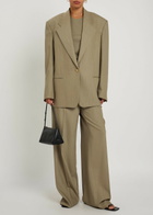 Calvin Klein Avery Wool-blend Blazer Light Brown