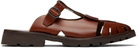 HEREU Brown Canya Sport Sandals