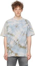 John Elliott Blue Tie-Dye University T-Shirt