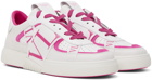 Valentino Garavani White & Pink 'VL7N' Sneakers