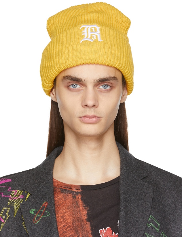 Photo: R13 Yellow Oversized Embroidery Beanie