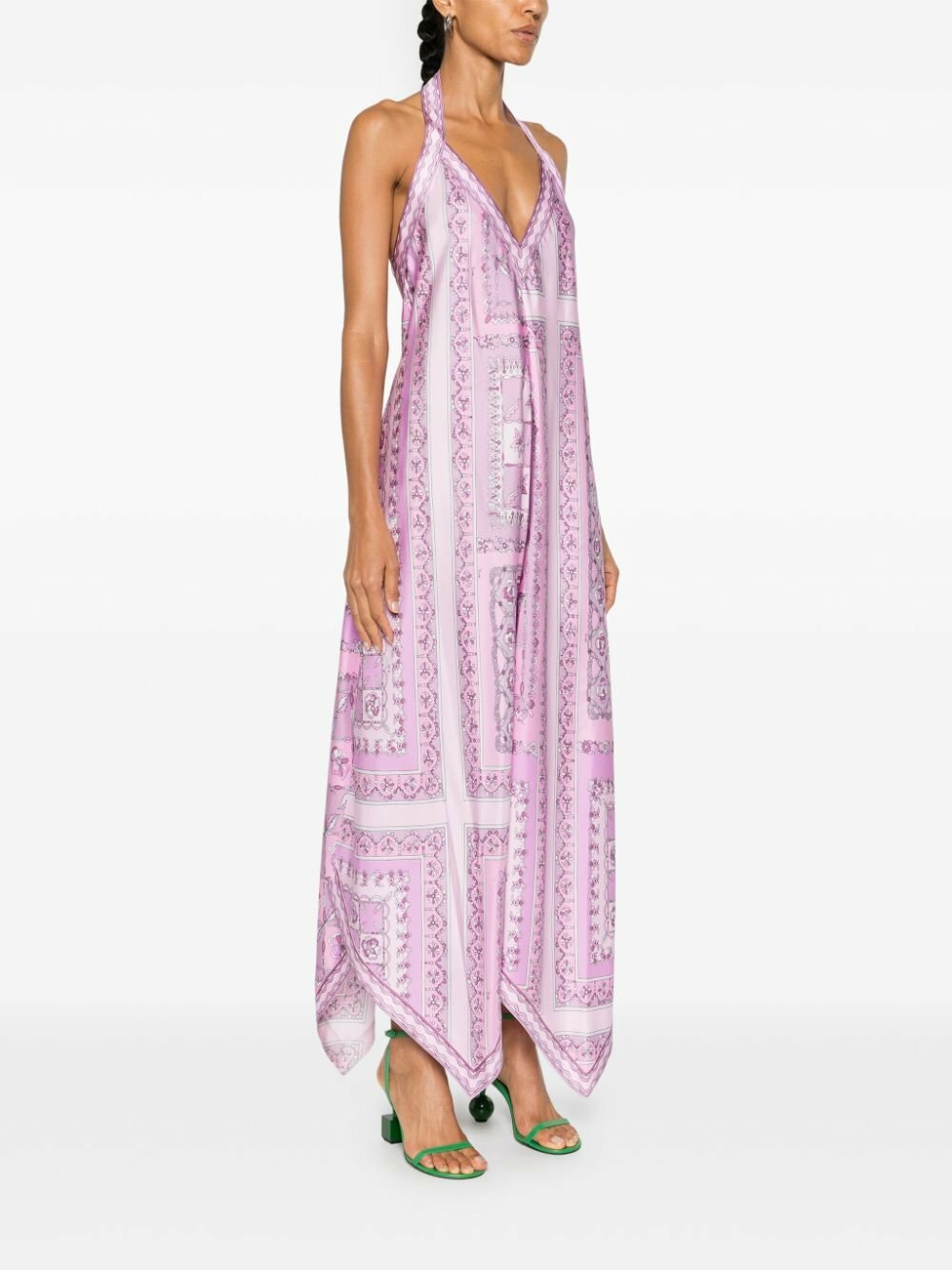 open lace back dress Vintage Emilio Pucci Abstract Geo Print Column Dress – Recess main image 0