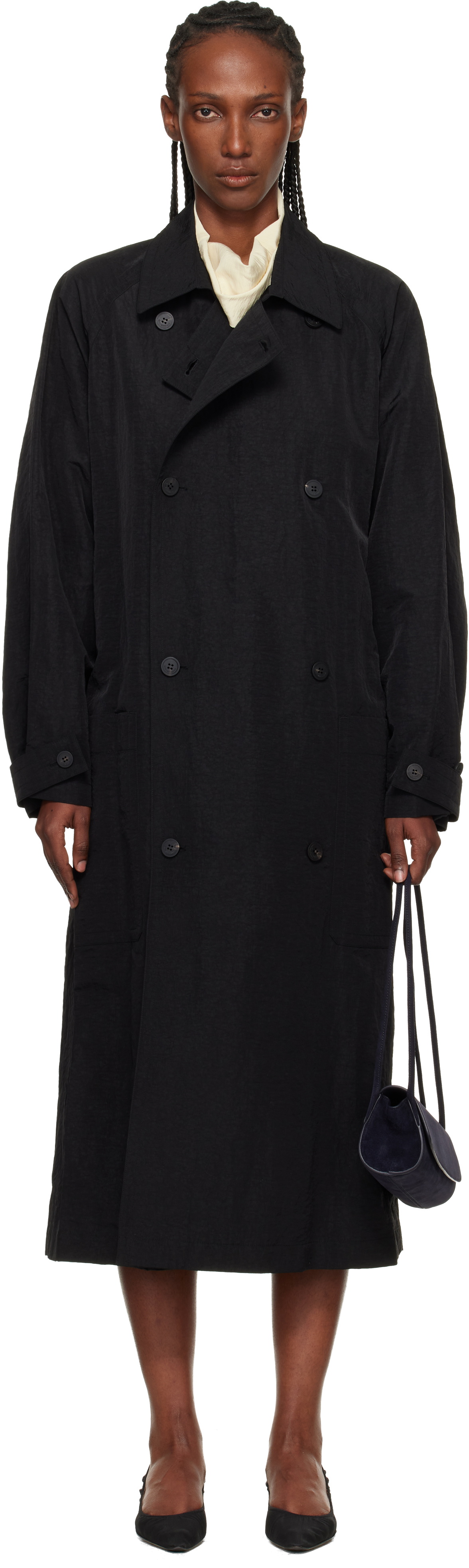 ジャケット・アウター raglan volume sleeve over coat Amazon.com: chouyatou Women's Winter Hidden Single Breasted Wool