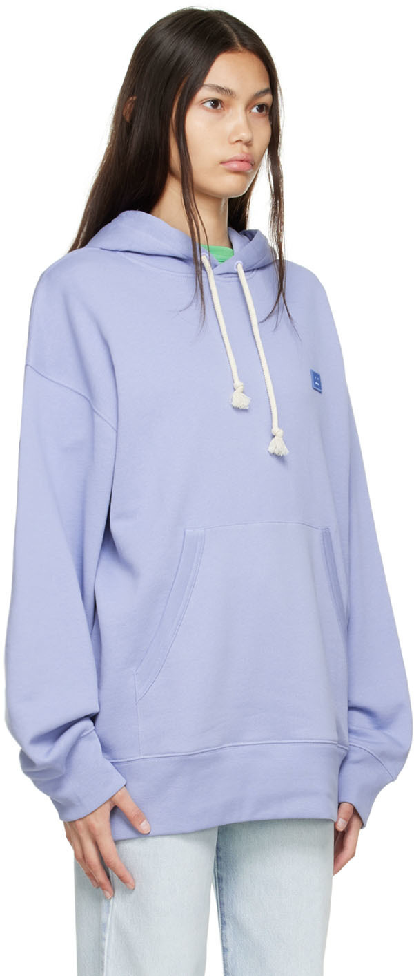 Acne Studios Purple Organic Cotton Hoodie Acne Studios