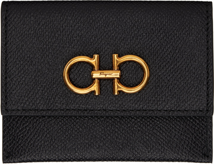 Photo: Ferragamo Black Gancini Credit Card Holder