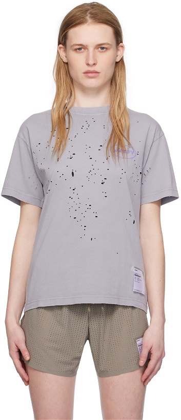 Photo: Satisfy Gray Ventilated T-Shirt