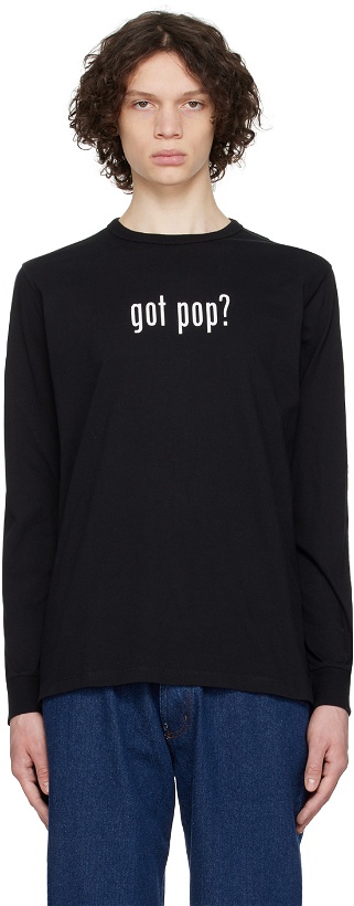Photo: Pop Trading Company Black 'Got Pop?' Long Sleeve T-Shirt