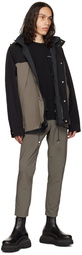 sacai Taupe Matte Reversible Jacket